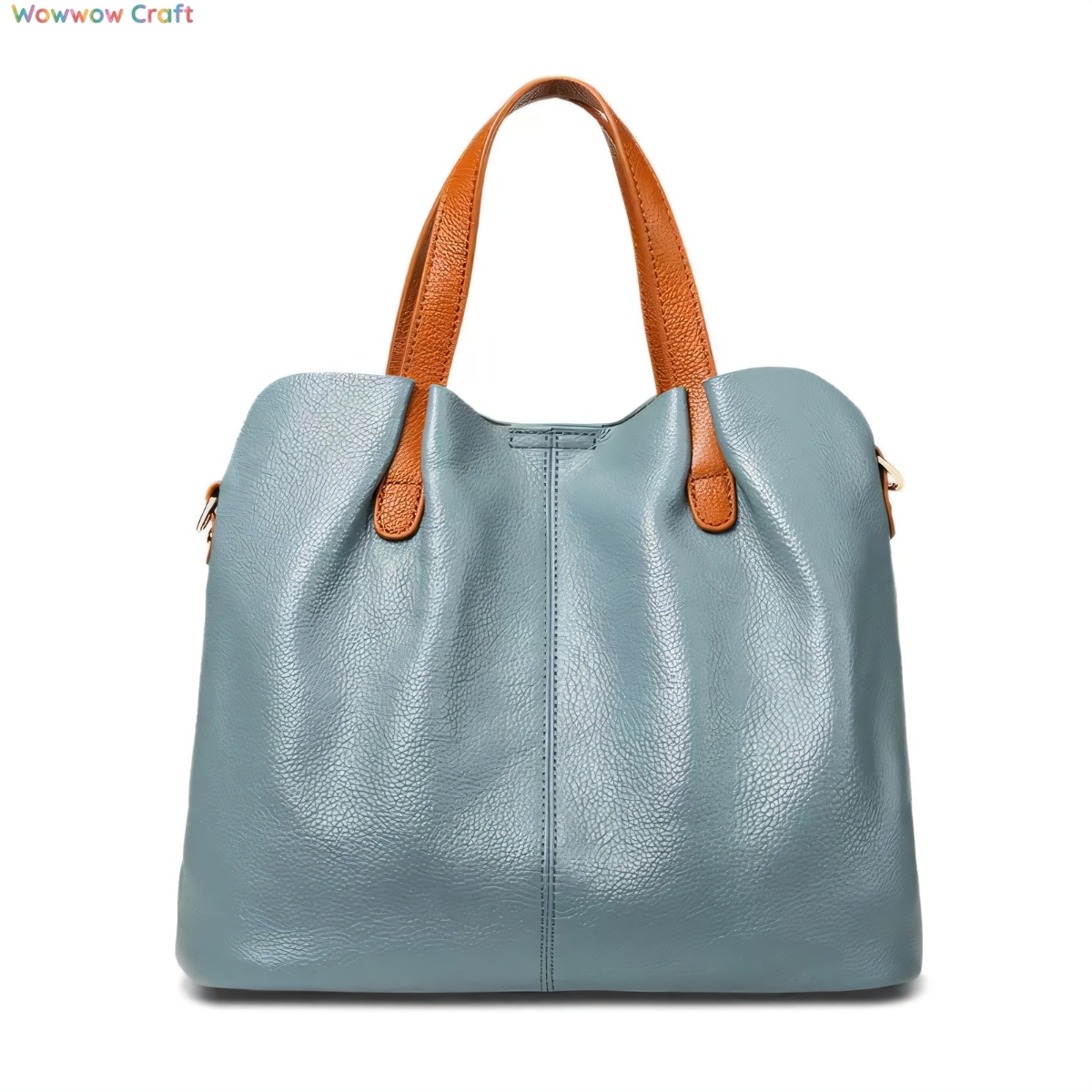 Totes,Leather Bags,Shoulder Bags,Trendy Blue Gray Red Top grain Leather Crossbody Bag - Leather Shoulder Bags